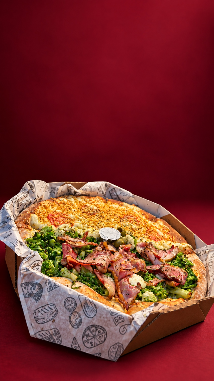 Pizza da Ruffo’s na caixa